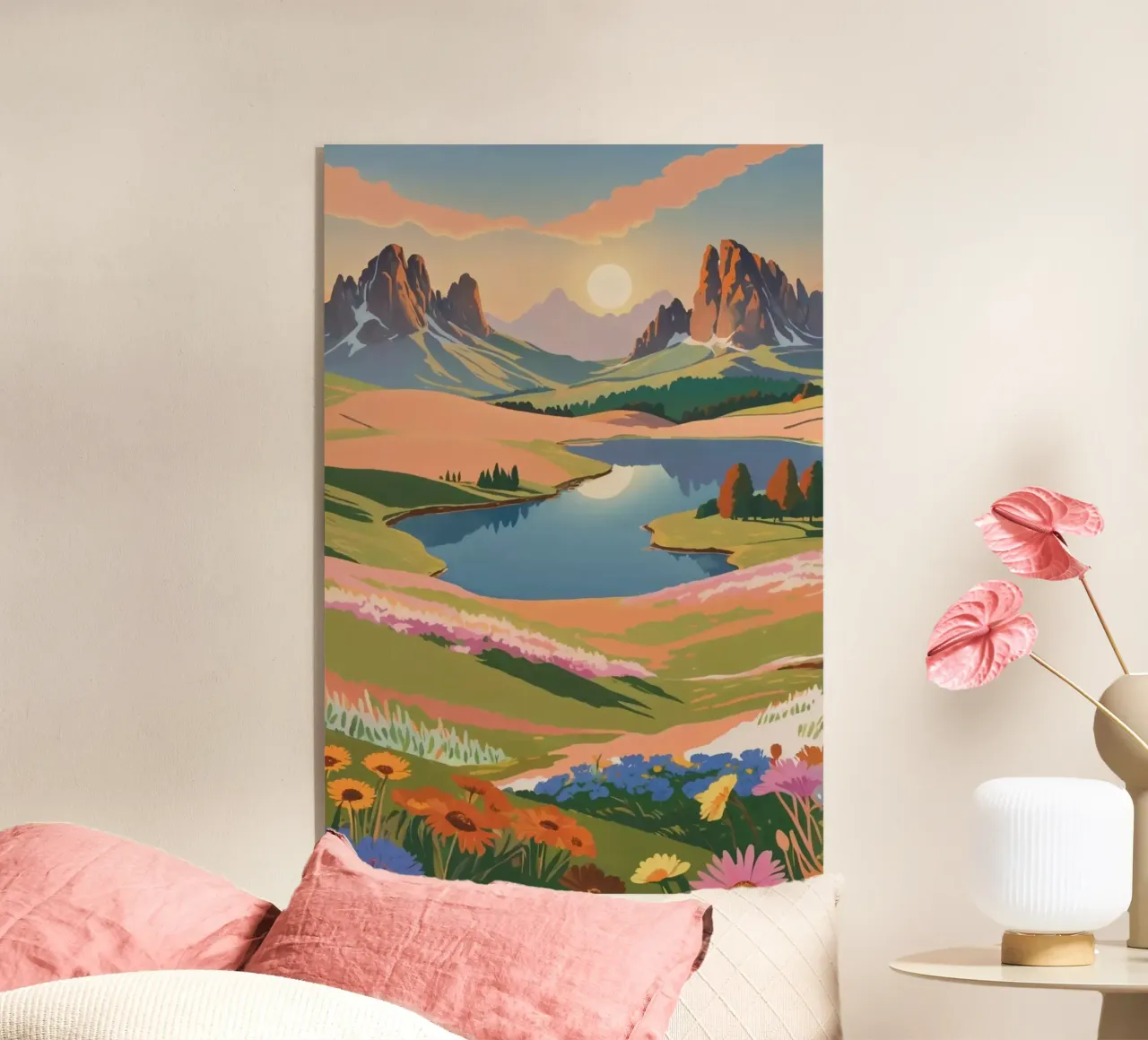 L'Alpe di Siusi in un sogno estivo | Werk 10 plexiglass da AlbertKlee