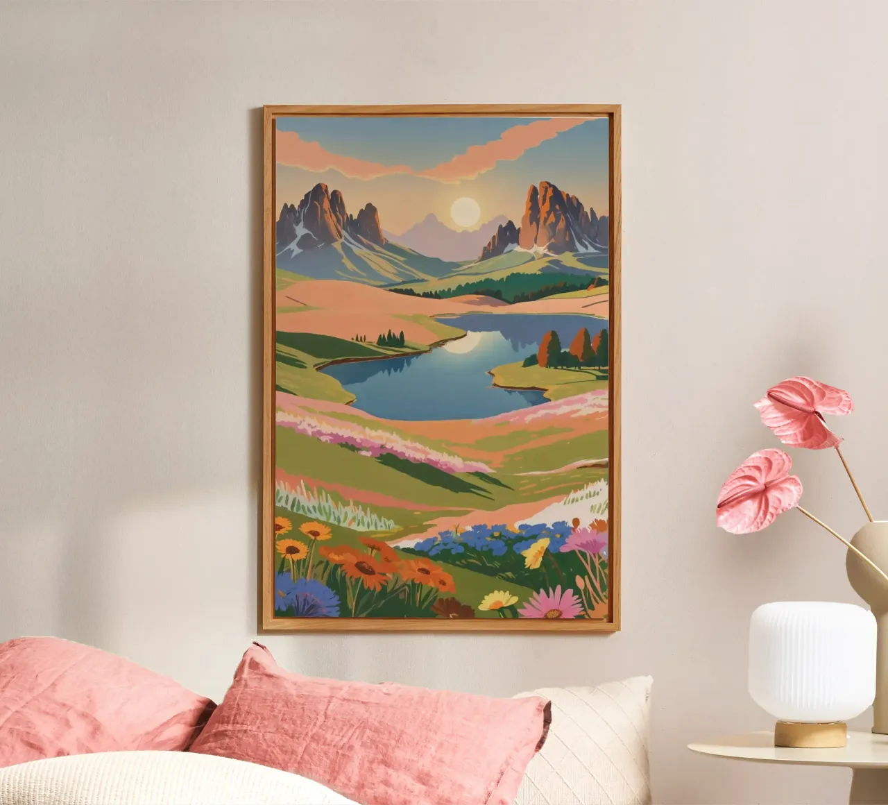 L'Alpe di Siusi in un sogno estivo | Werk 10 alluminio dibond da AlbertKlee