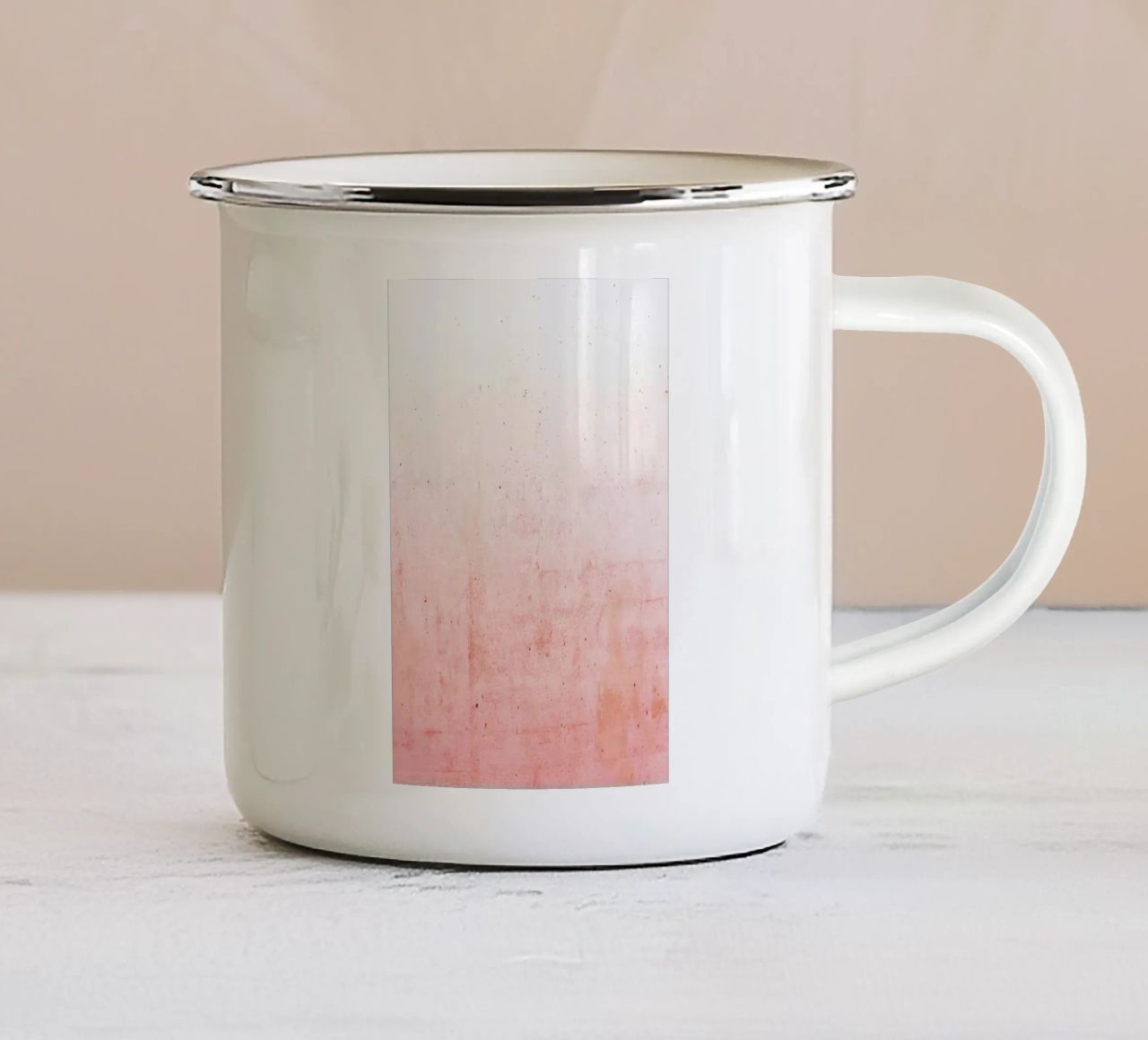 Rosa Ombre tazza in smalto da cafelab