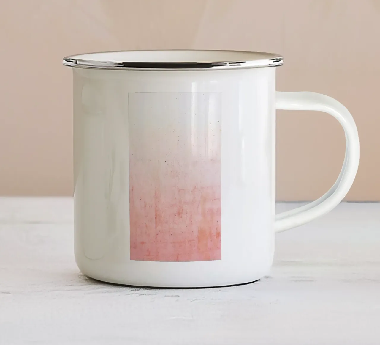 Rosa Ombre tazza in smalto da cafelab