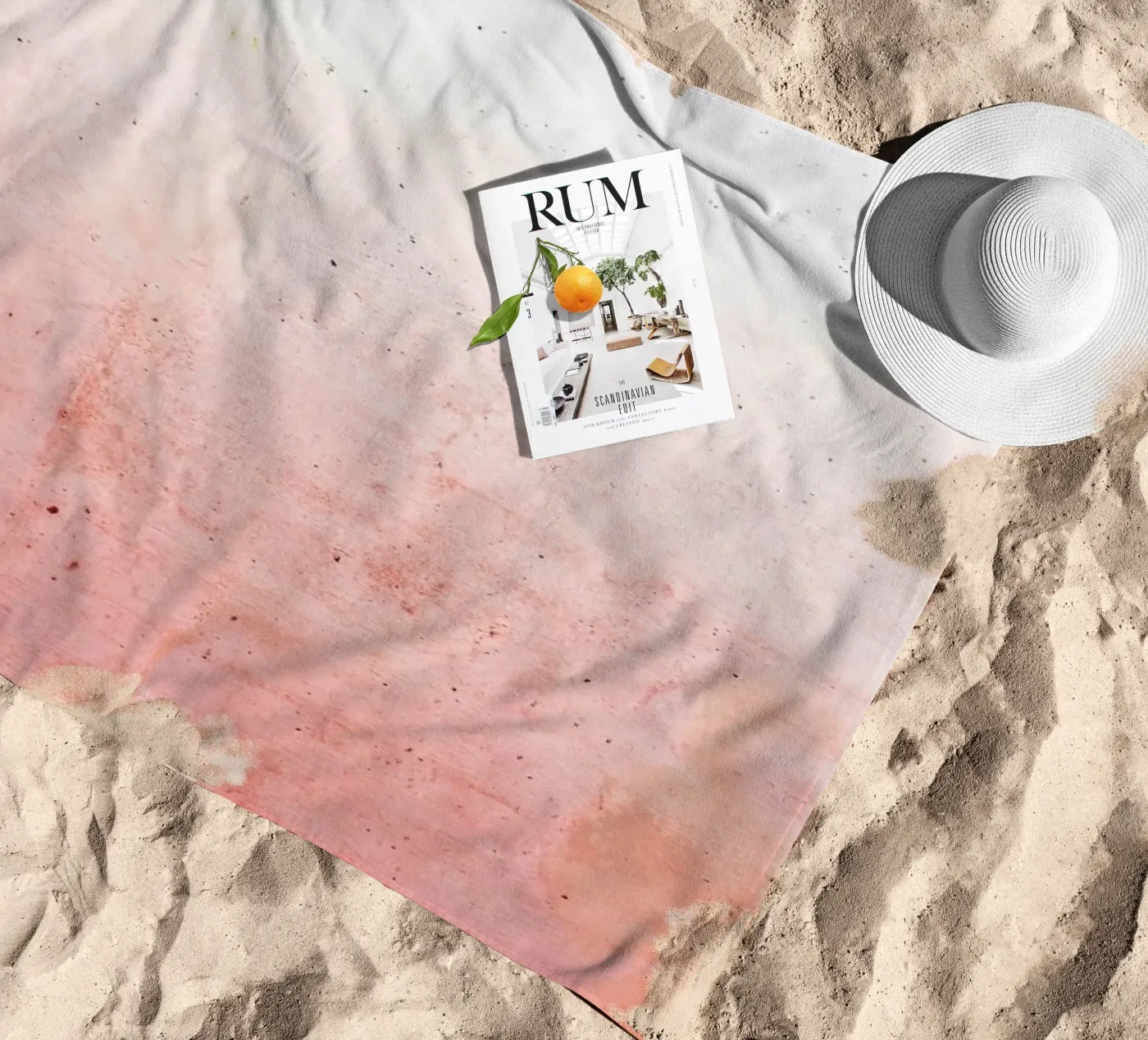 Rosa Ombre telo mare da cafelab