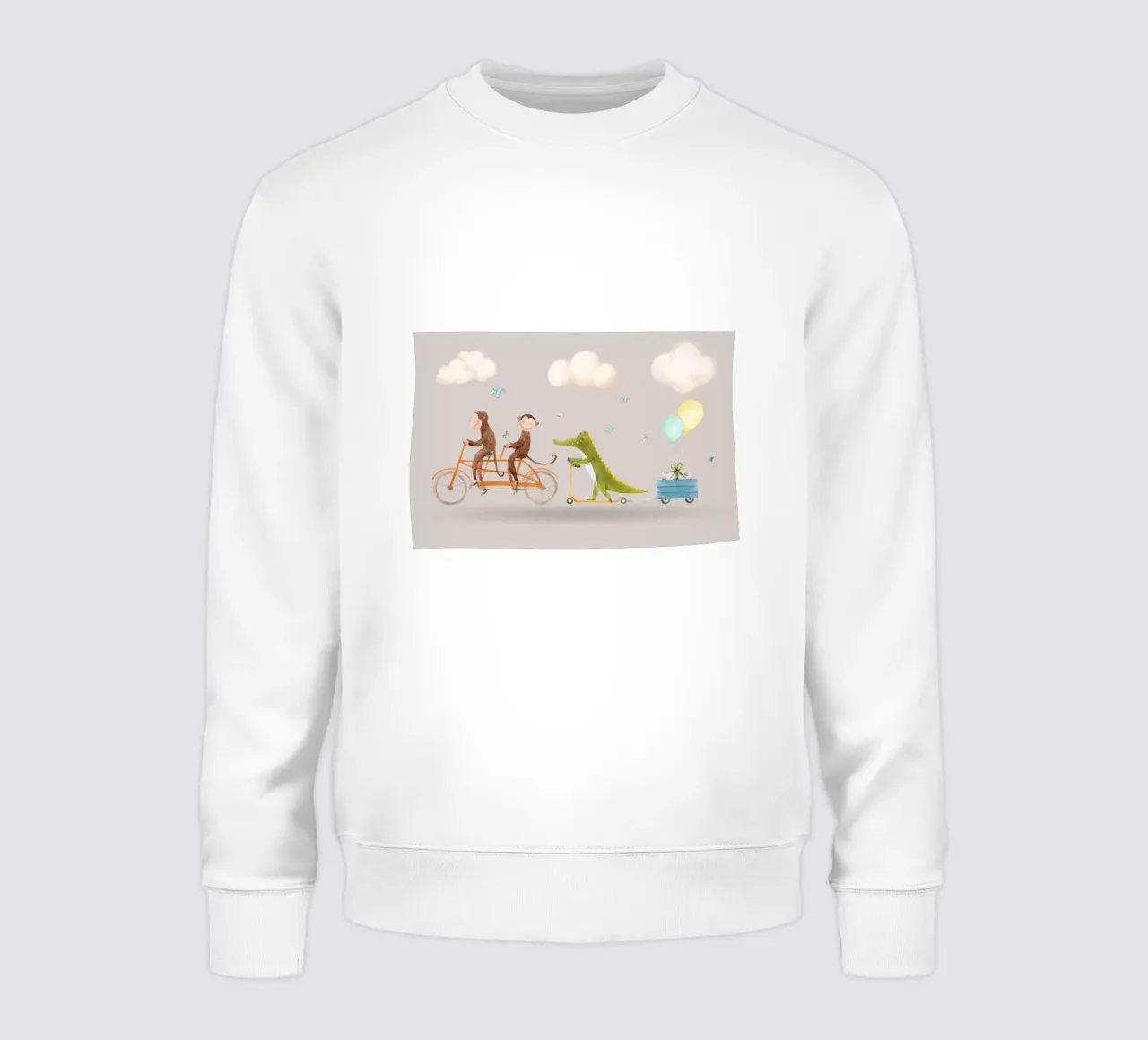 Avventura con i compagni di bicicletta felpa da Doodle Dreams Art
