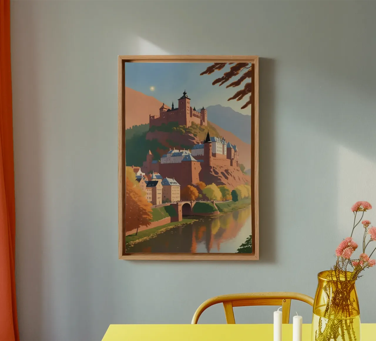 Heidelberg in autunno | Impianto 1 tela da AlbertKlee