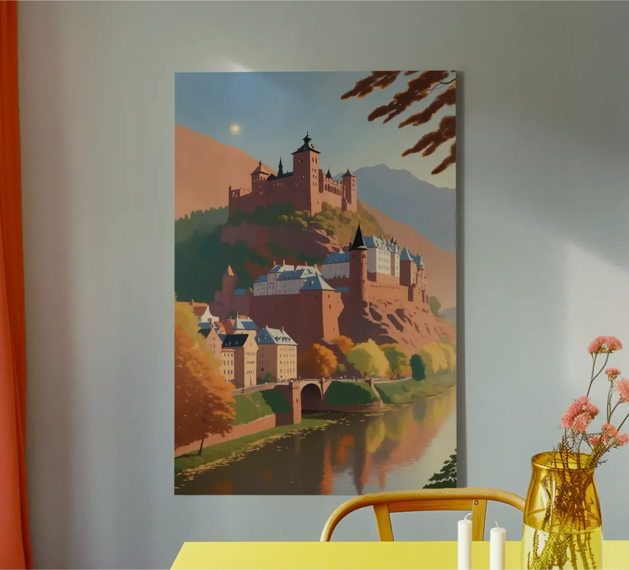 Heidelberg in autunno | Impianto 1 tela da AlbertKlee