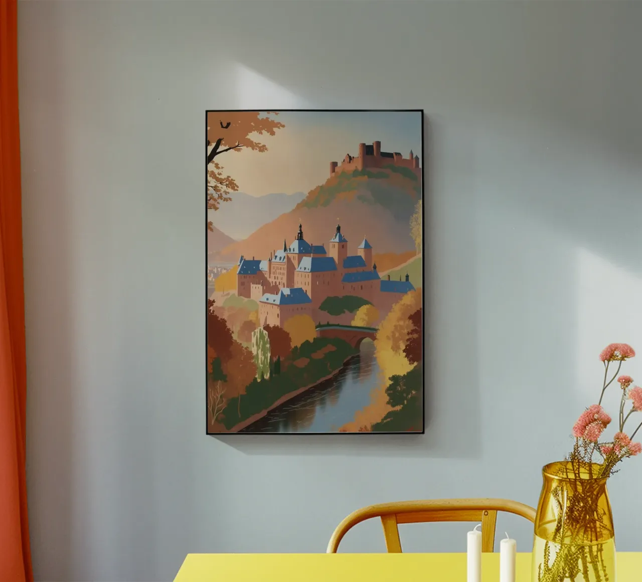 Heidelberg in autunno | Werk 2 plexiglass da AlbertKlee