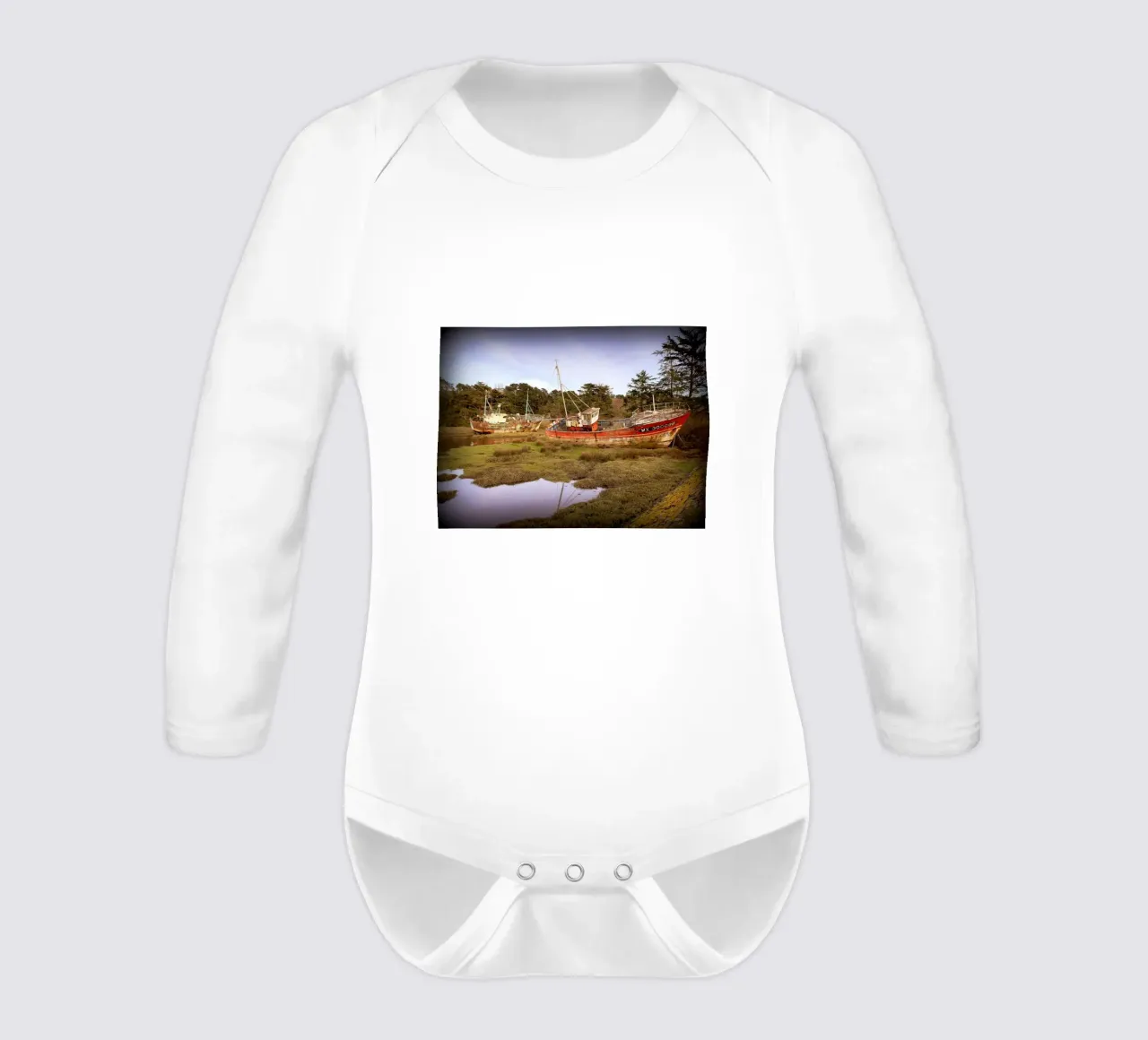 FAA57 long-sleeve baby romper by Thierry vobmann photography