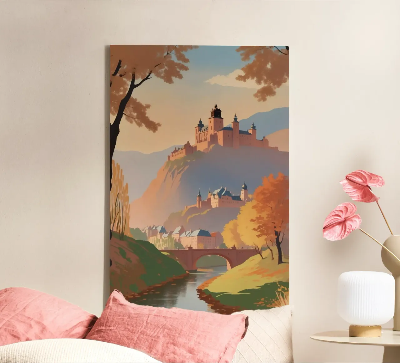 Heidelberg in autunno | Werk 3 tela da AlbertKlee