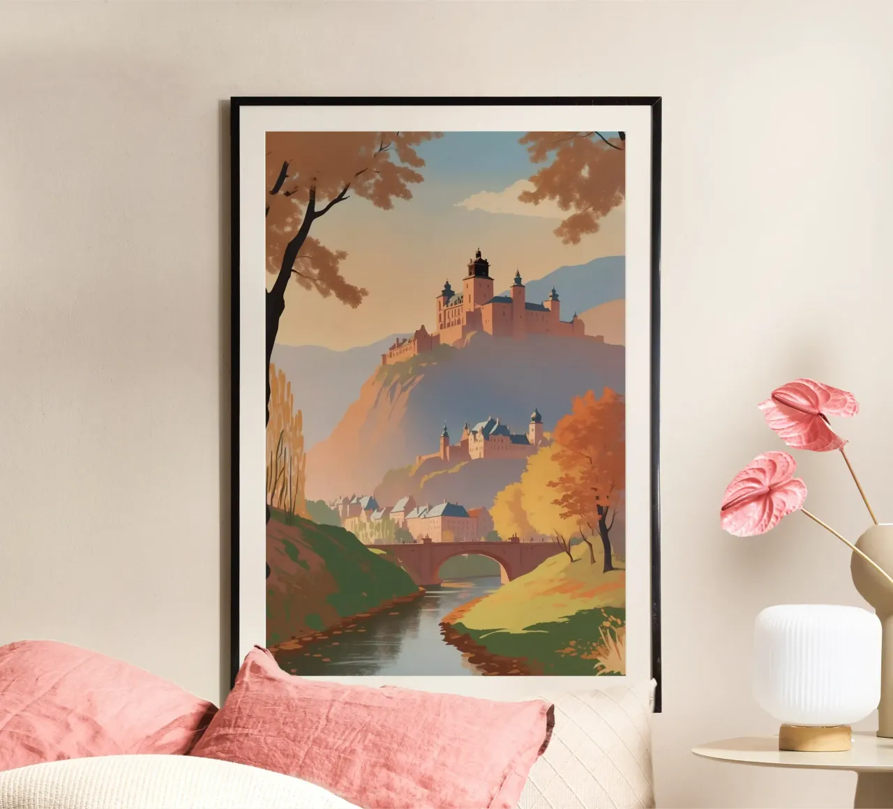 Heidelberg in autunno | Werk 3 poster da AlbertKlee