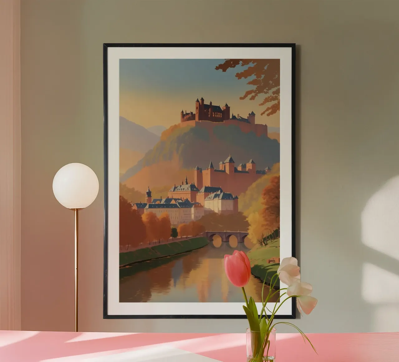Heidelberg in autunno | Werk 4 carta hahnemühle da AlbertKlee