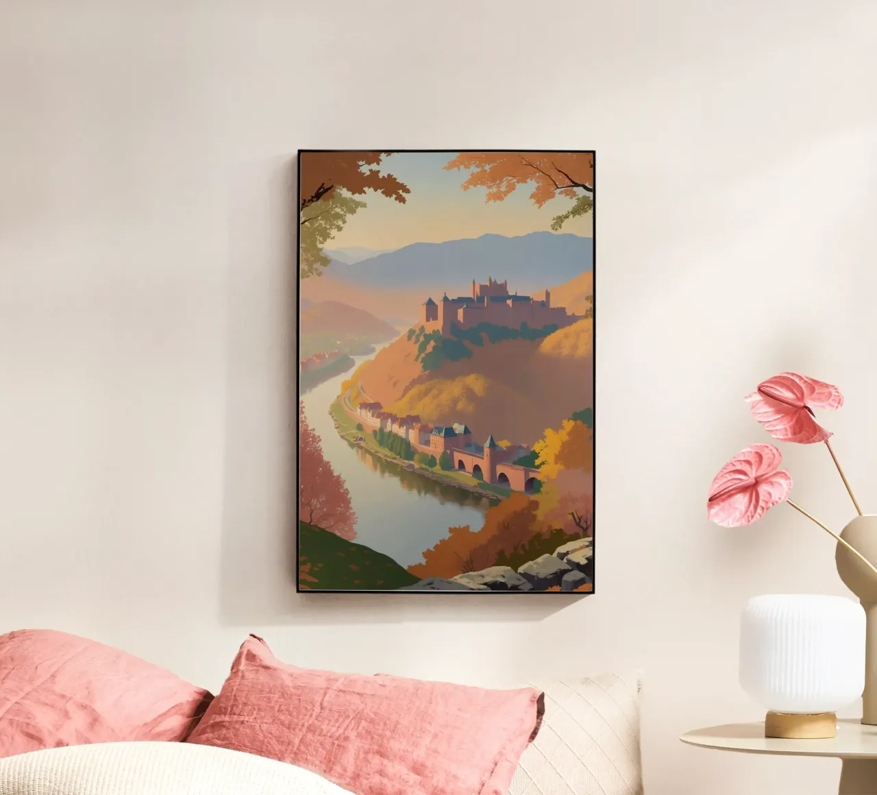 Heidelberg in autunno | Werk 5 plexiglass da AlbertKlee