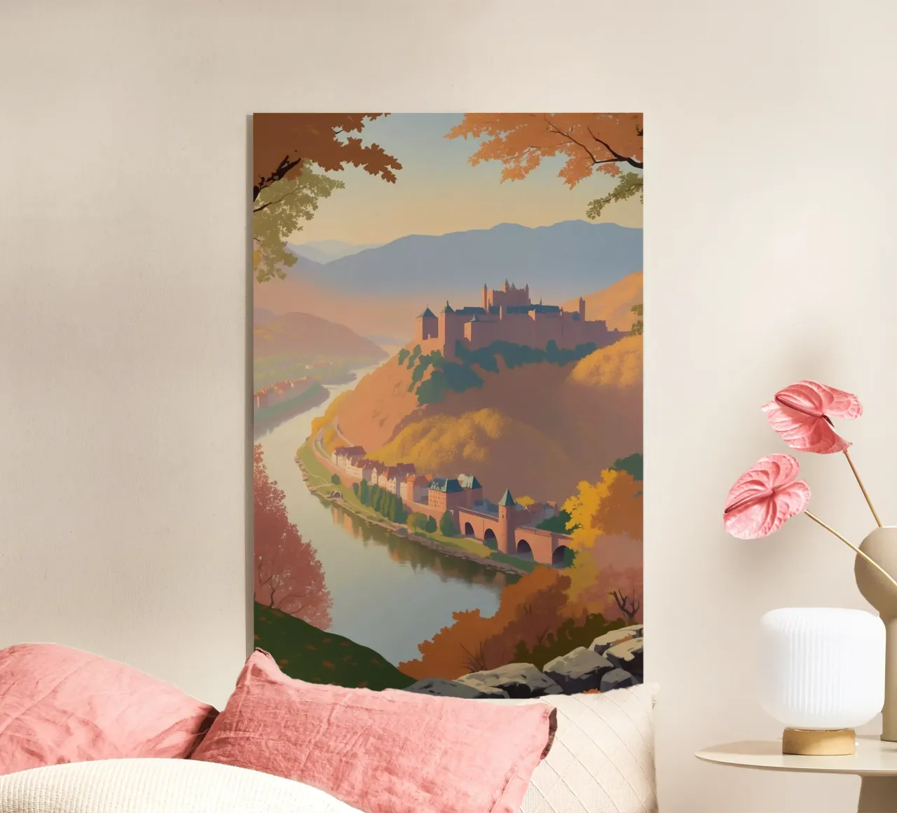 Heidelberg in autunno | Werk 5 plexiglass da AlbertKlee
