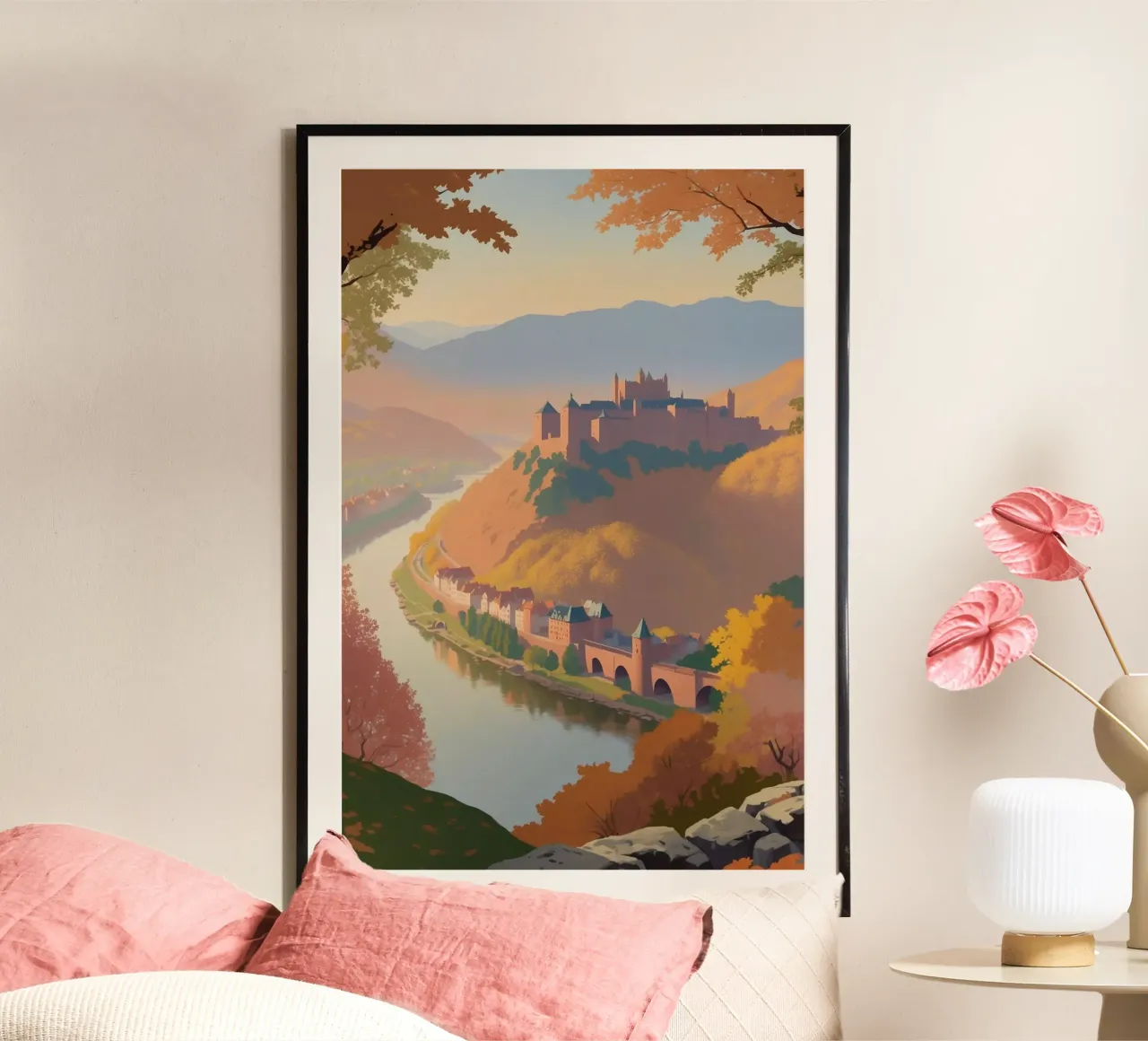 Heidelberg in autunno | Werk 5 poster da AlbertKlee