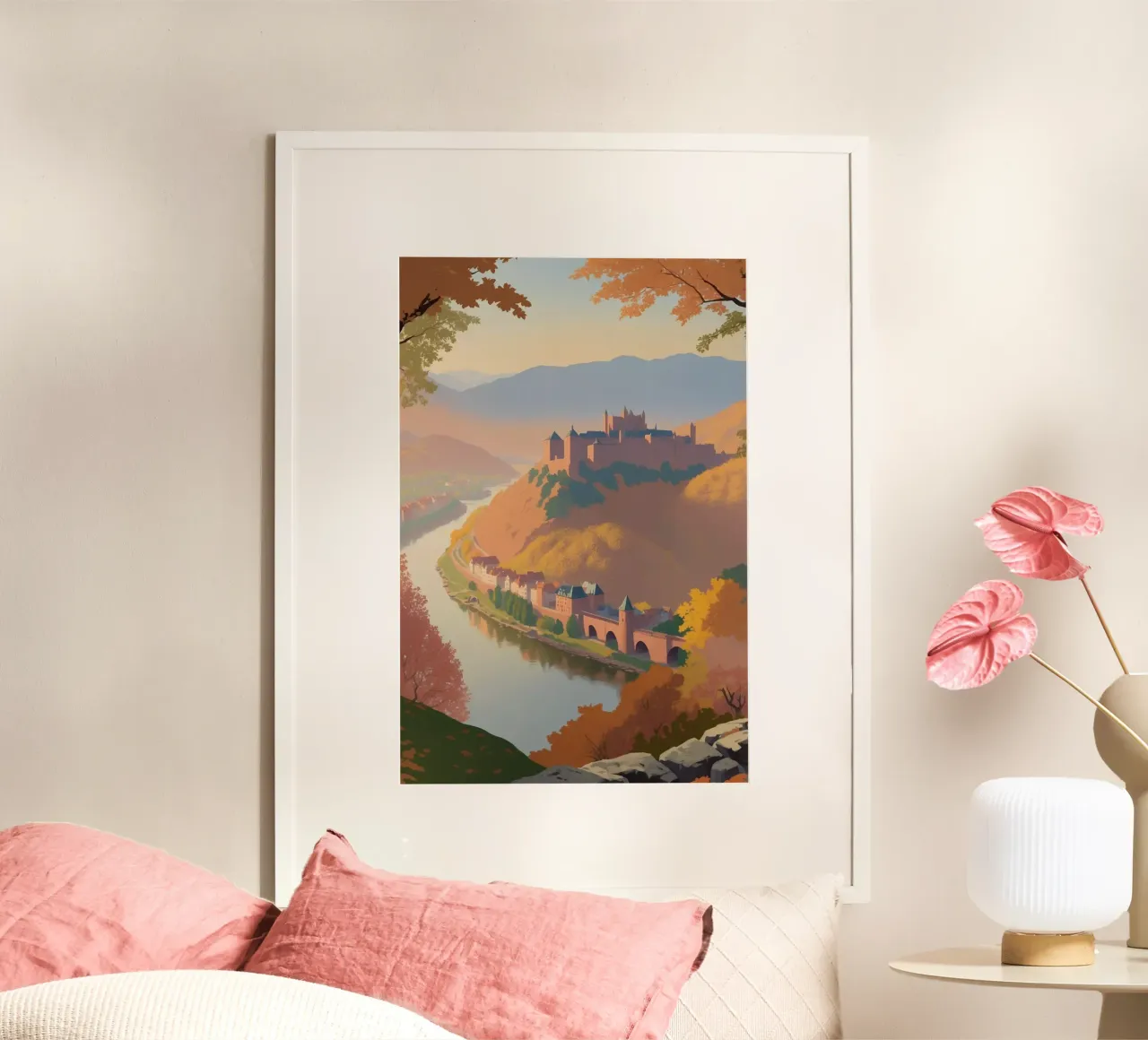 Heidelberg in autunno | Werk 5 poster da AlbertKlee