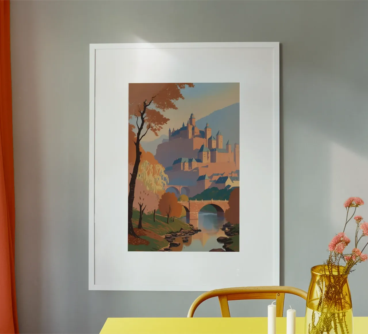 Heidelberg in autunno | Werk 6 poster da AlbertKlee