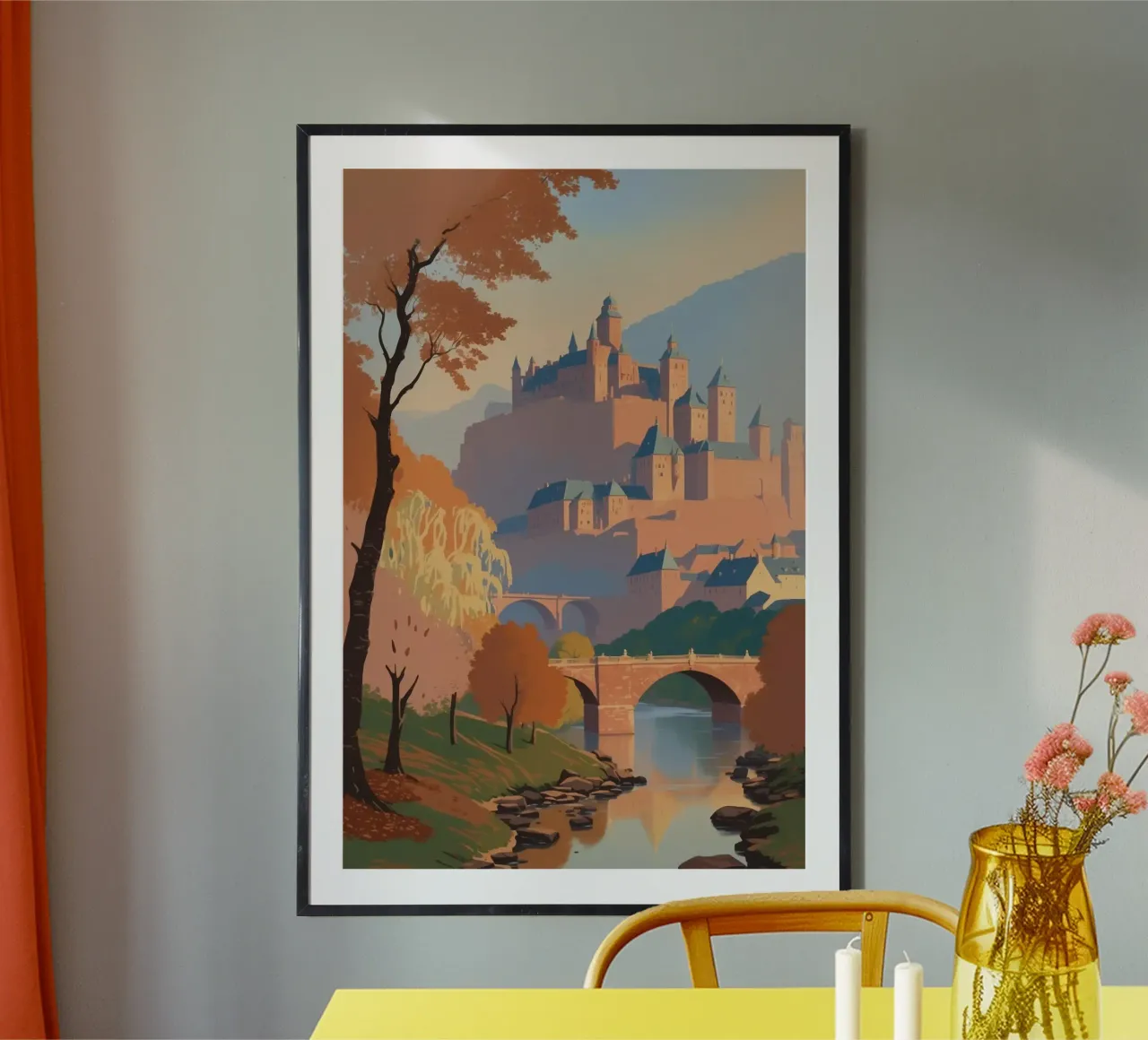 Heidelberg in autunno | Werk 6 poster da AlbertKlee