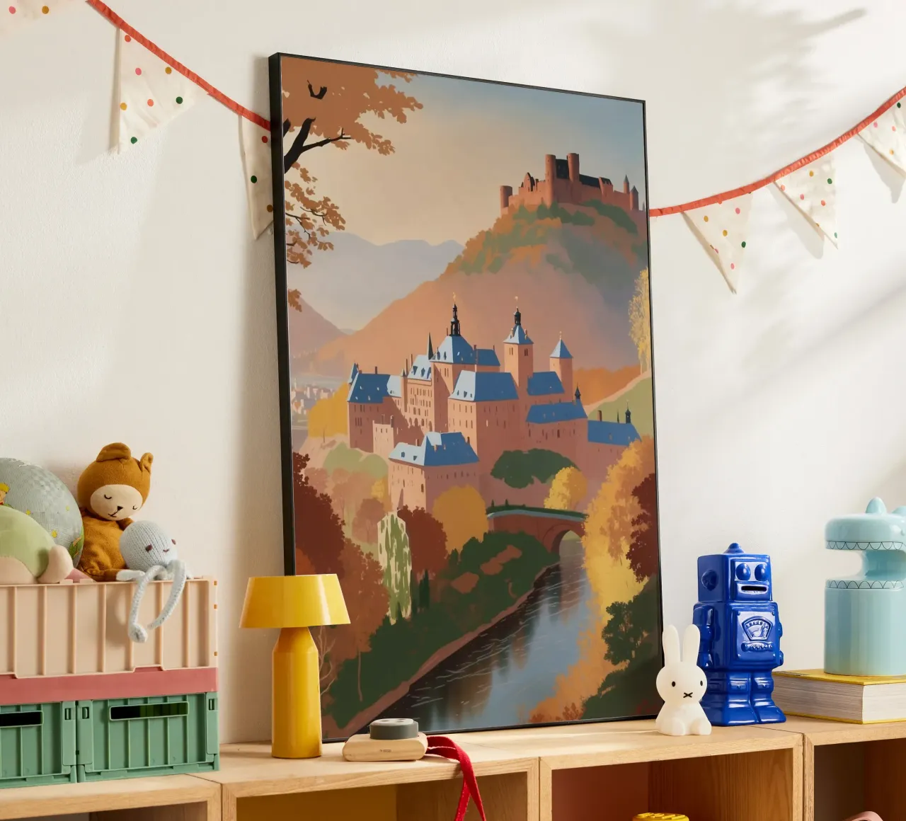 Heidelberg in autunno | Werk 7 alluminio dibond da AlbertKlee