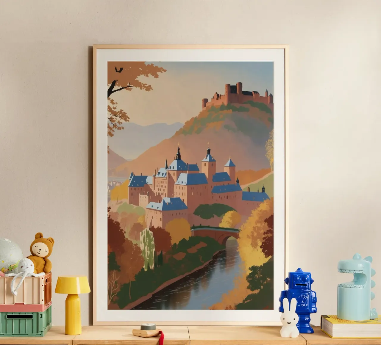 Heidelberg in autunno | Werk 7 poster da AlbertKlee