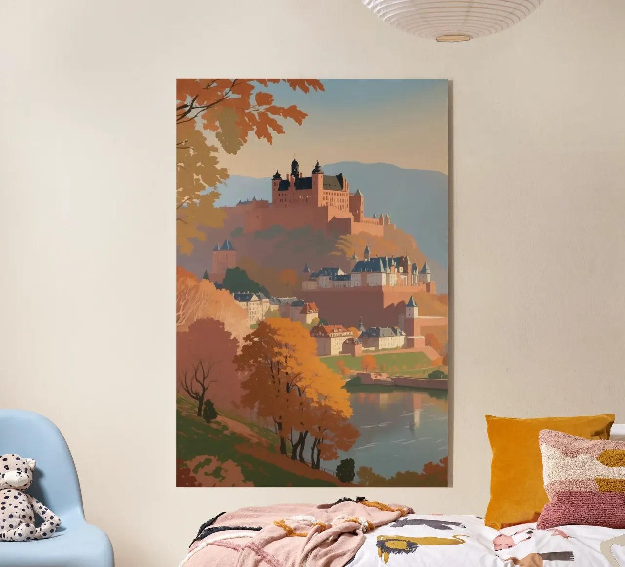 Heidelberg in autunno | Werk 8 plexiglass da AlbertKlee