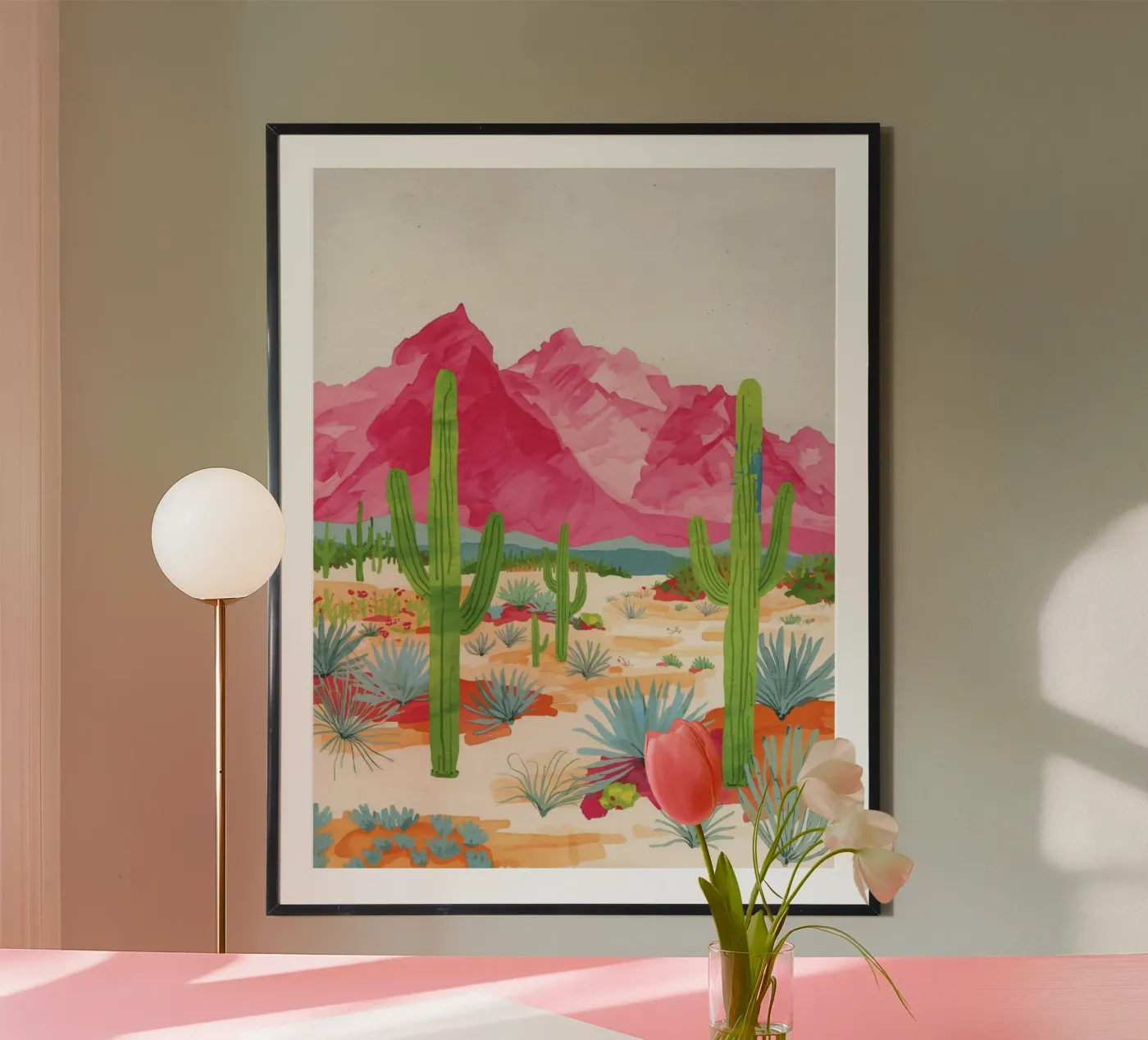 Desert poster da ilustration sofia doyle