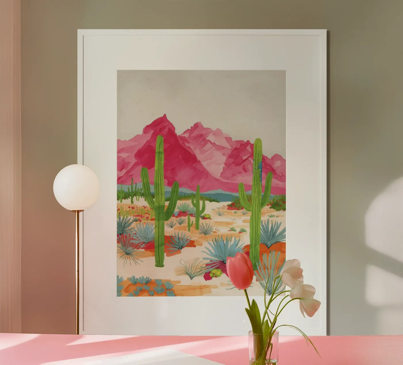 Desert poster da ilustration sofia doyle