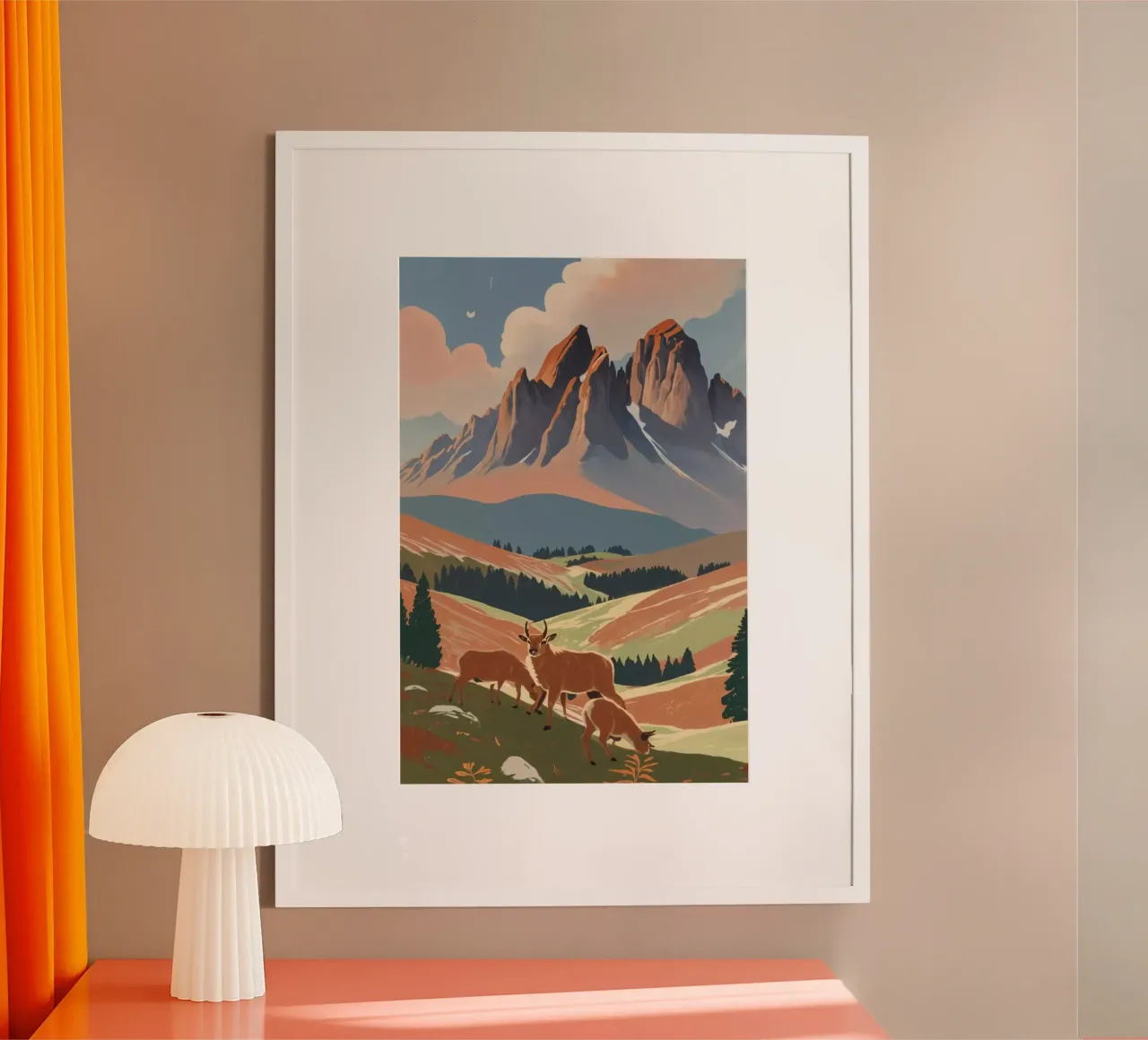 The Three Peaks in autumn | Work 3 poster by AlbertKlee