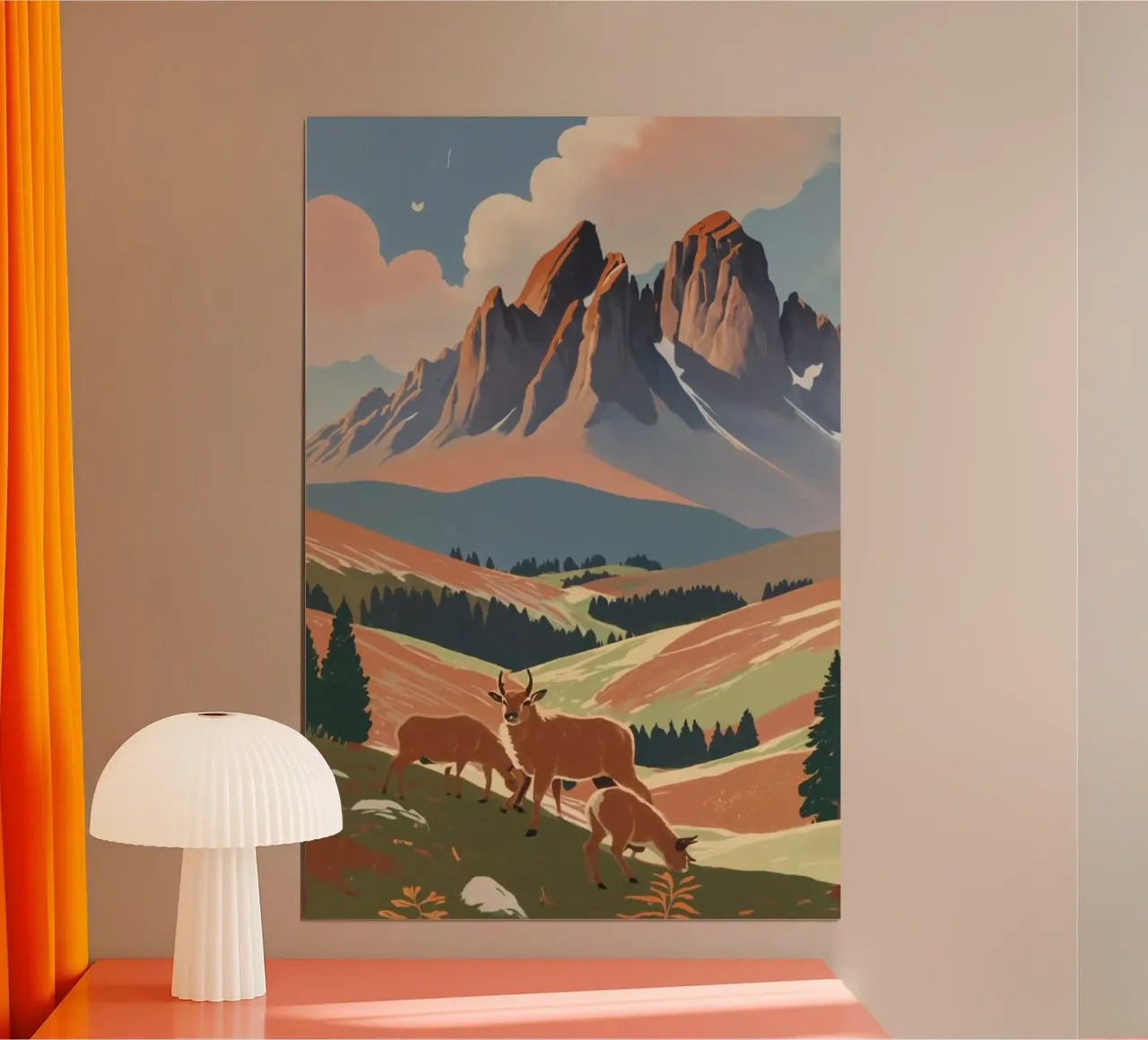 The Three Peaks in autumn | Work 3 poster by AlbertKlee
