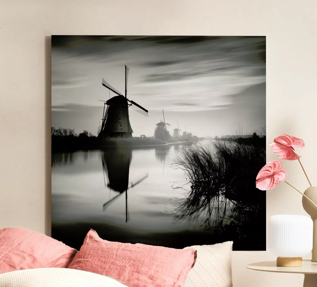 Kinderdijk tela con Cornice a cassetta da Håggard Photography | Ronny Behnert
