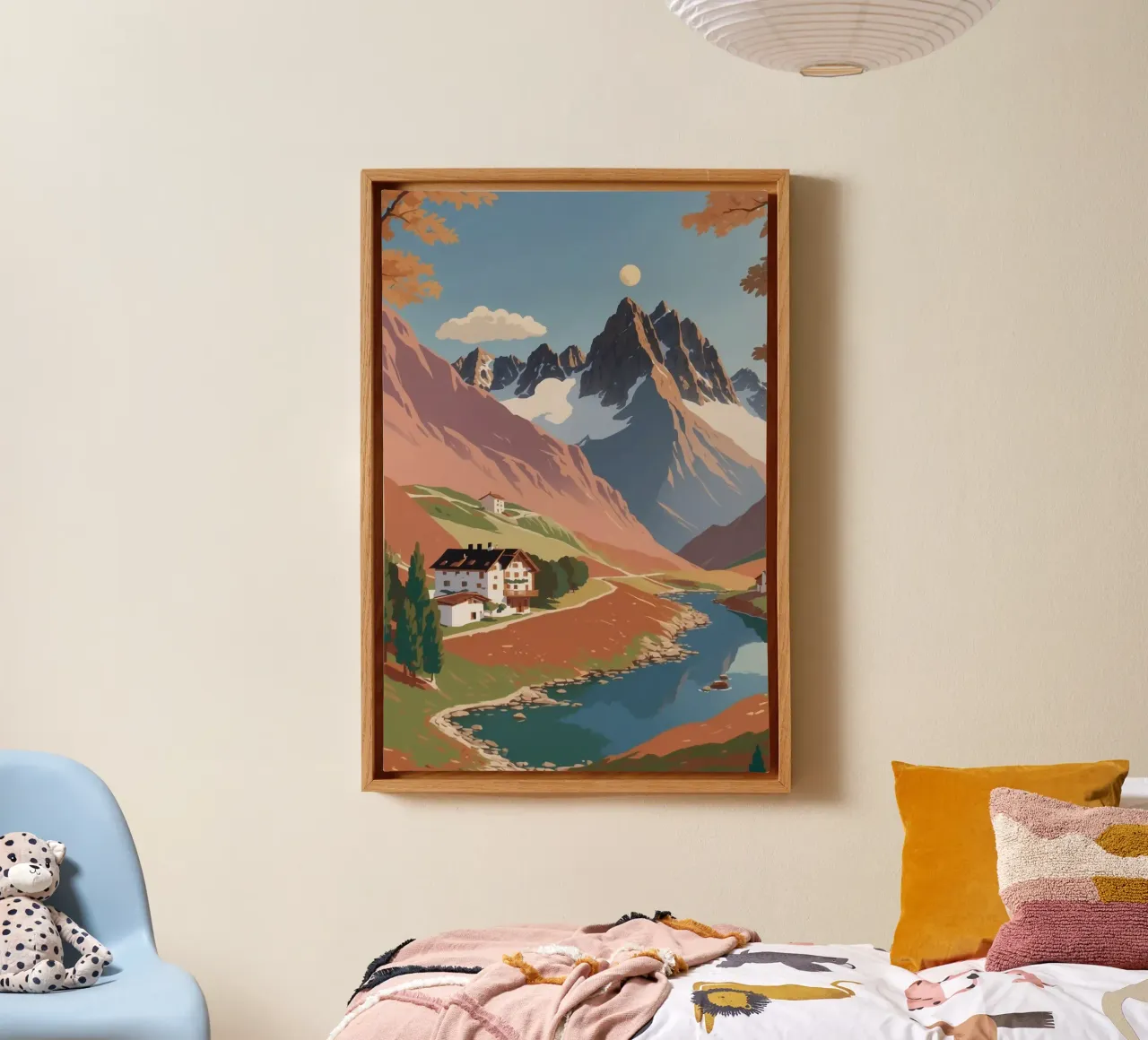 Three Peaks in autumn | Work 8 canvas by AlbertKlee