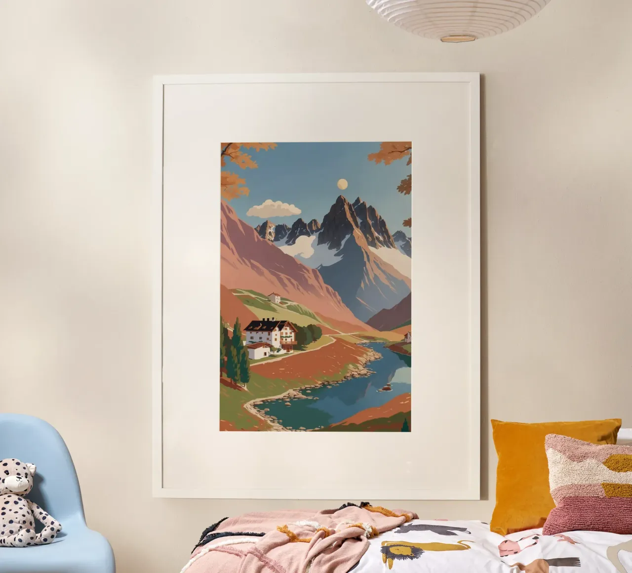 Three Peaks in autumn | Work 8 poster by AlbertKlee