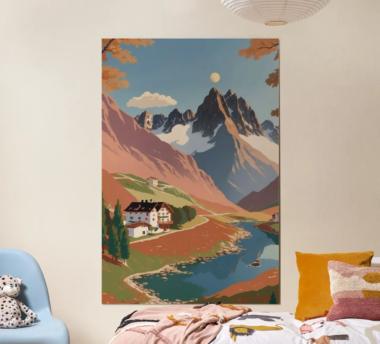 Three Peaks in autumn | Work 8 poster by AlbertKlee