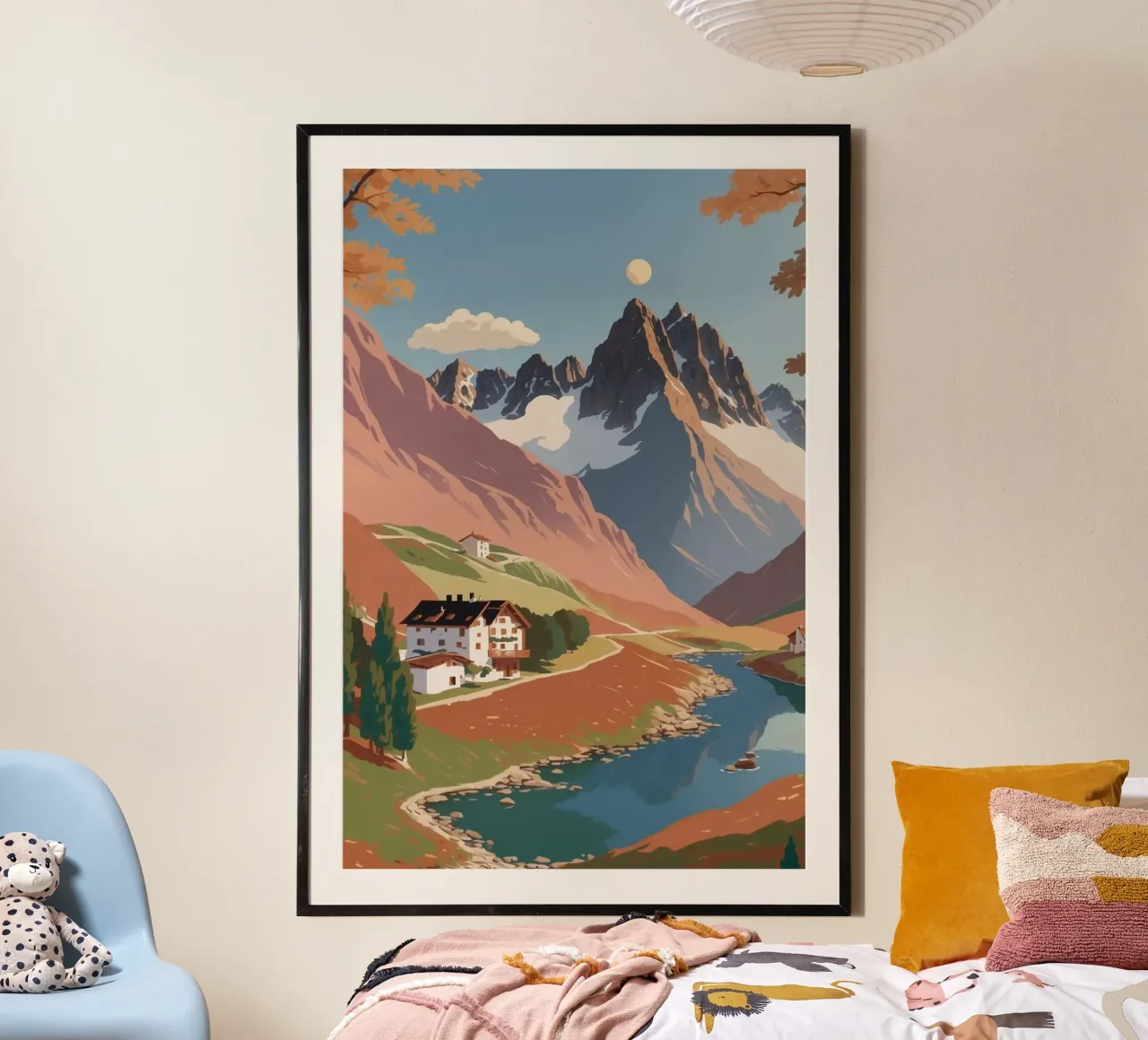 Three Peaks in autumn | Work 8 poster by AlbertKlee