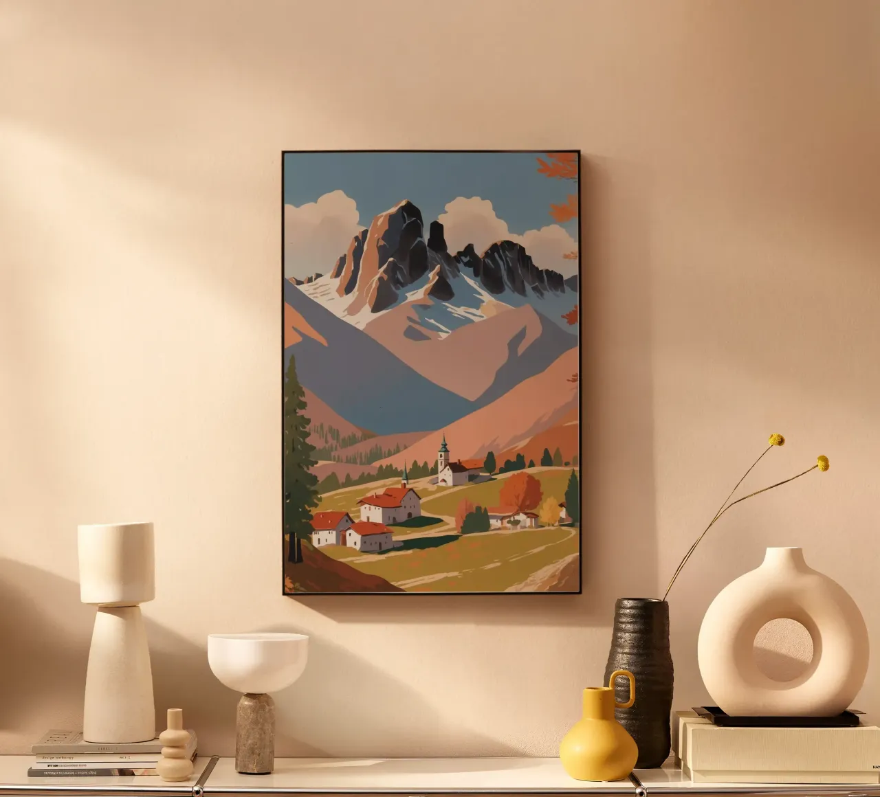 Tre cime in autunno | Lavoro 9 alluminio dibond da AlbertKlee