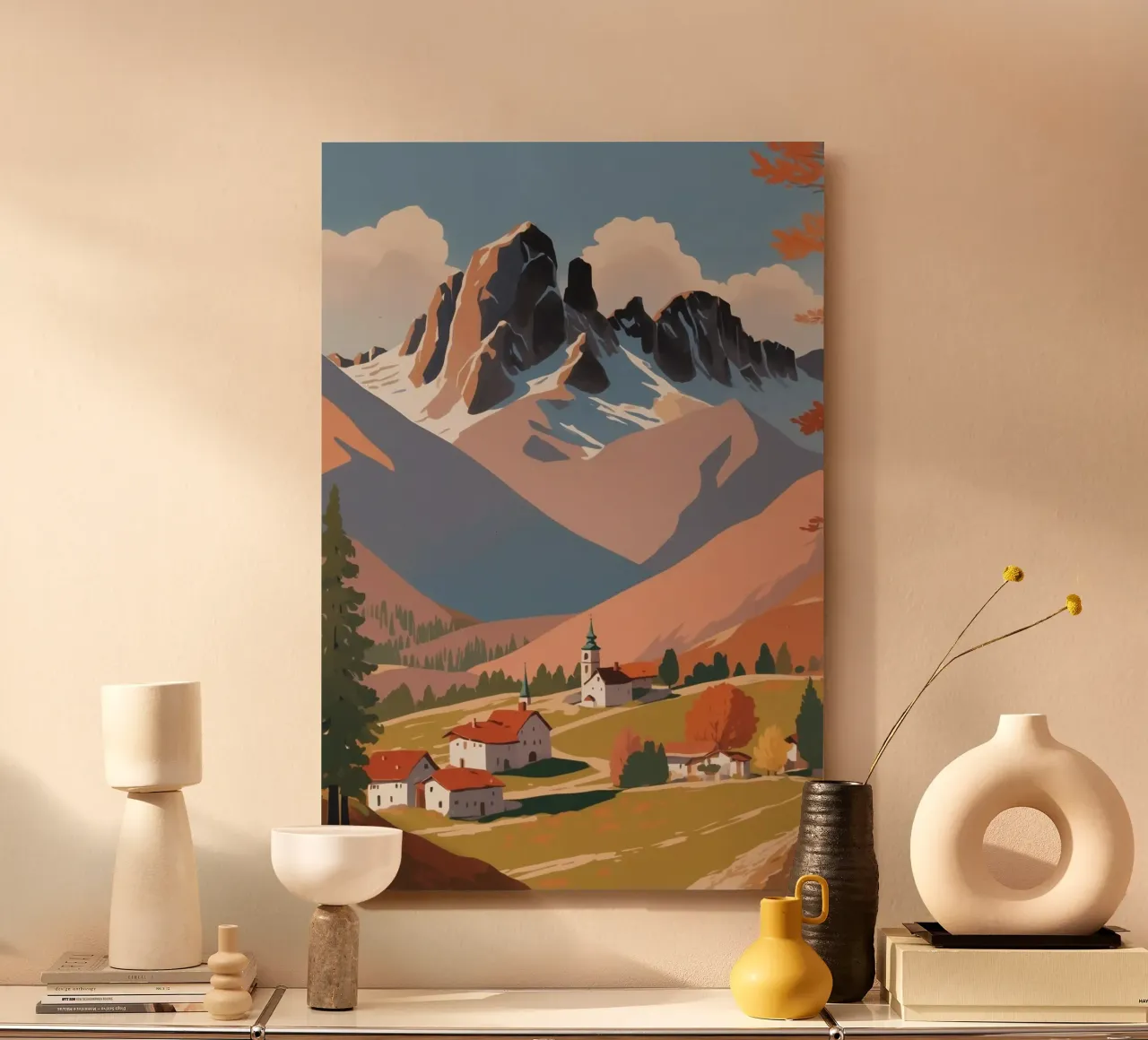 Tre cime in autunno | Lavoro 9 alluminio dibond da AlbertKlee