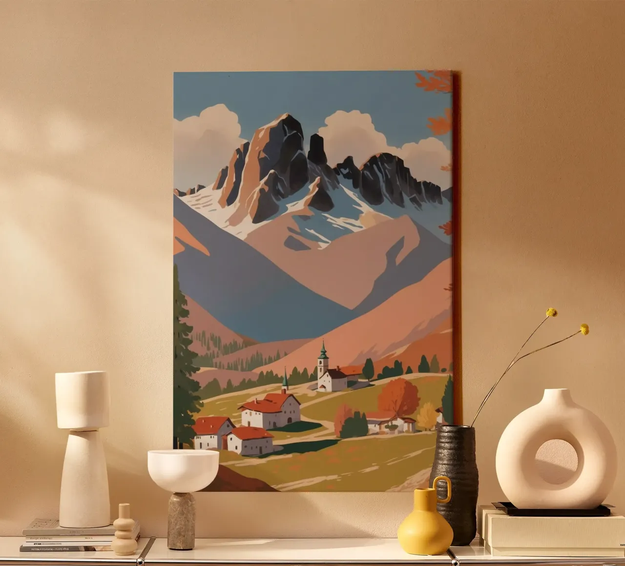 Tre cime in autunno | Lavoro 9 tela da AlbertKlee