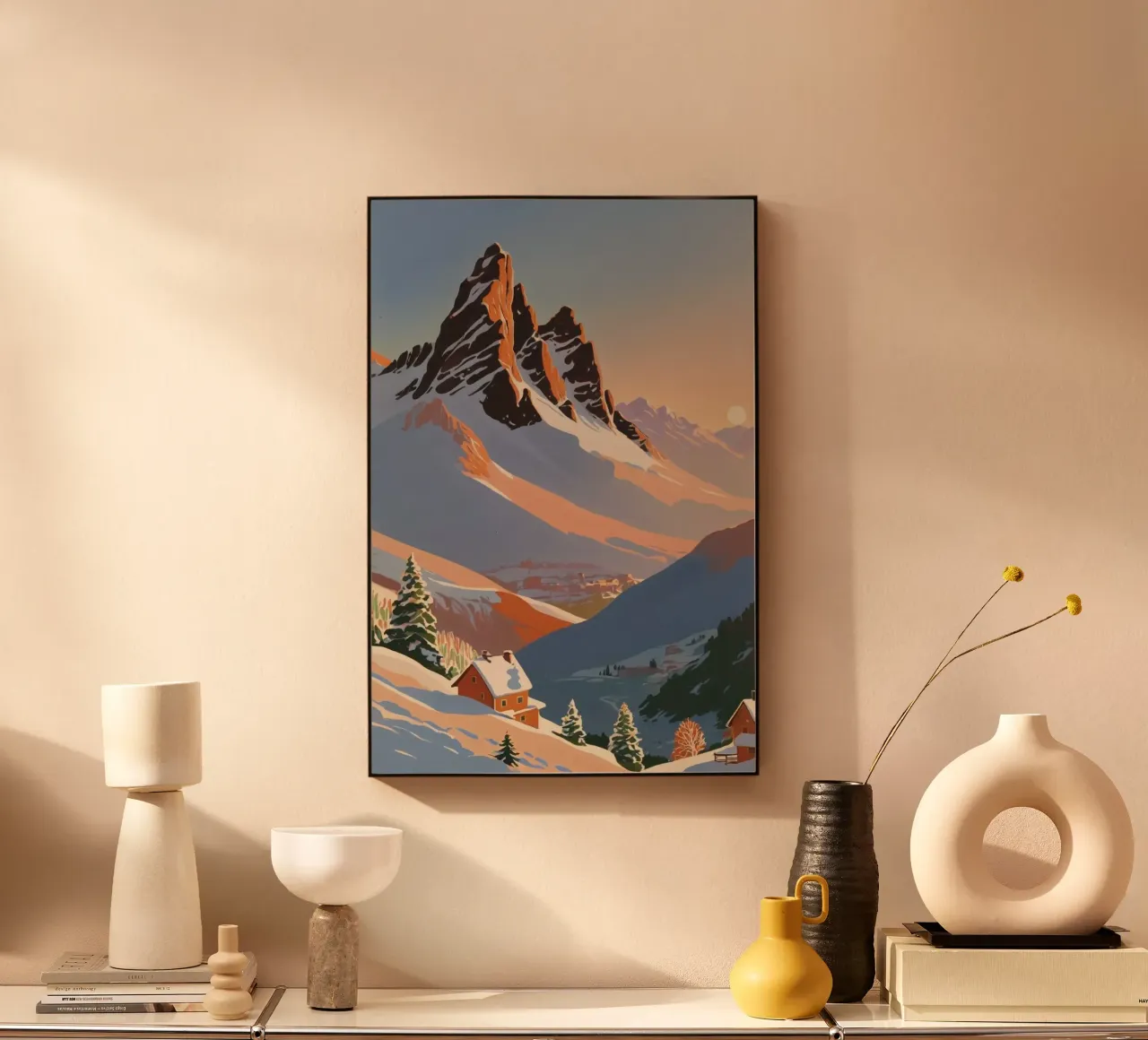 Three Peaks in winter | Work 1 alu-dibond by AlbertKlee