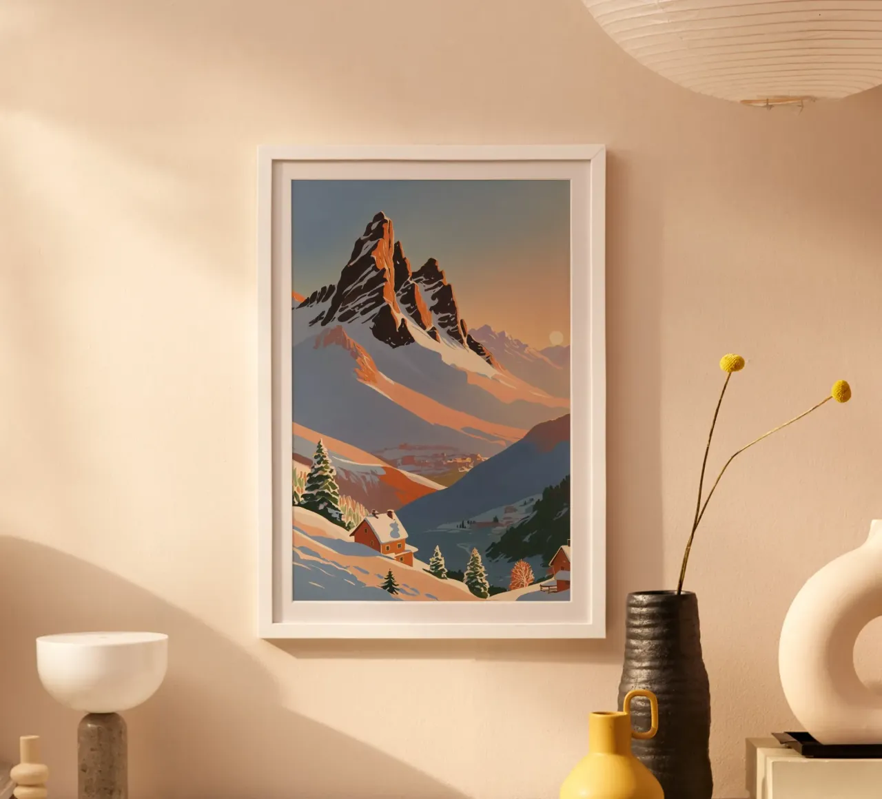 Three Peaks in winter | Work 1 poster by AlbertKlee