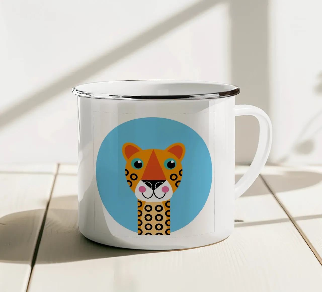 Pantera tazza in smalto da Looks n Brains