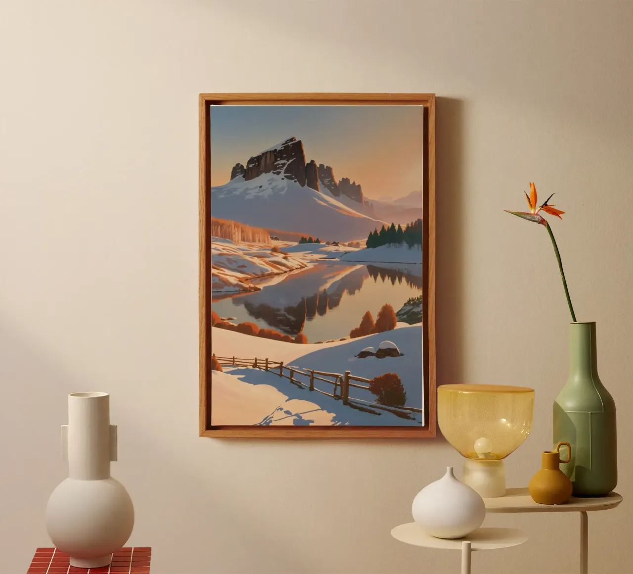 Paesaggio invernale sull'Alpe di Siusi | Werk 4 tela da AlbertKlee