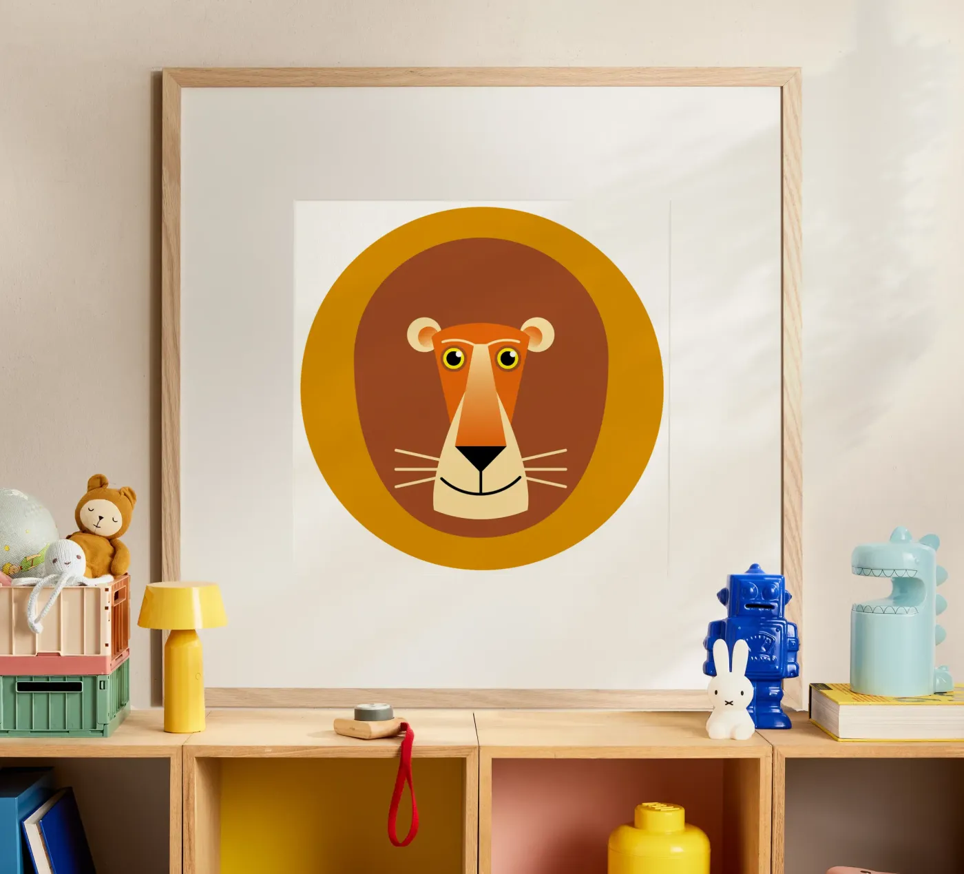 Löwe Poster von Looks n Brains