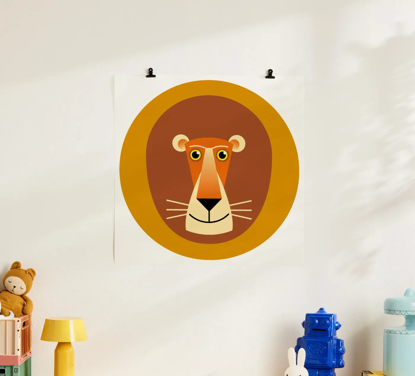 Löwe Poster von Looks n Brains