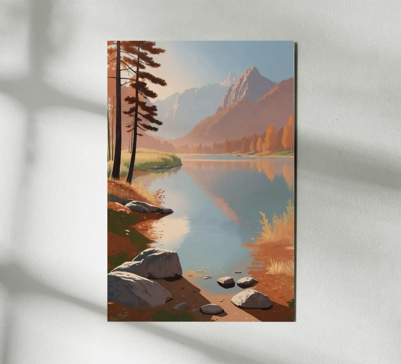 Idilliache rive del lago Pragser Wildsee | Werk 4 alluminio dibond da AlbertKlee
