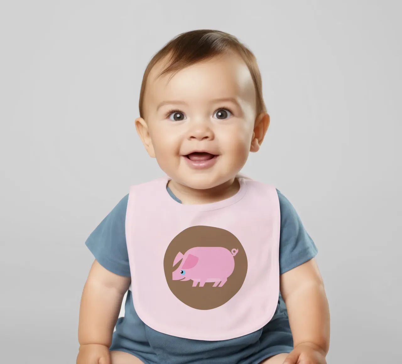 Schwein Babylätzchen von Looks n Brains