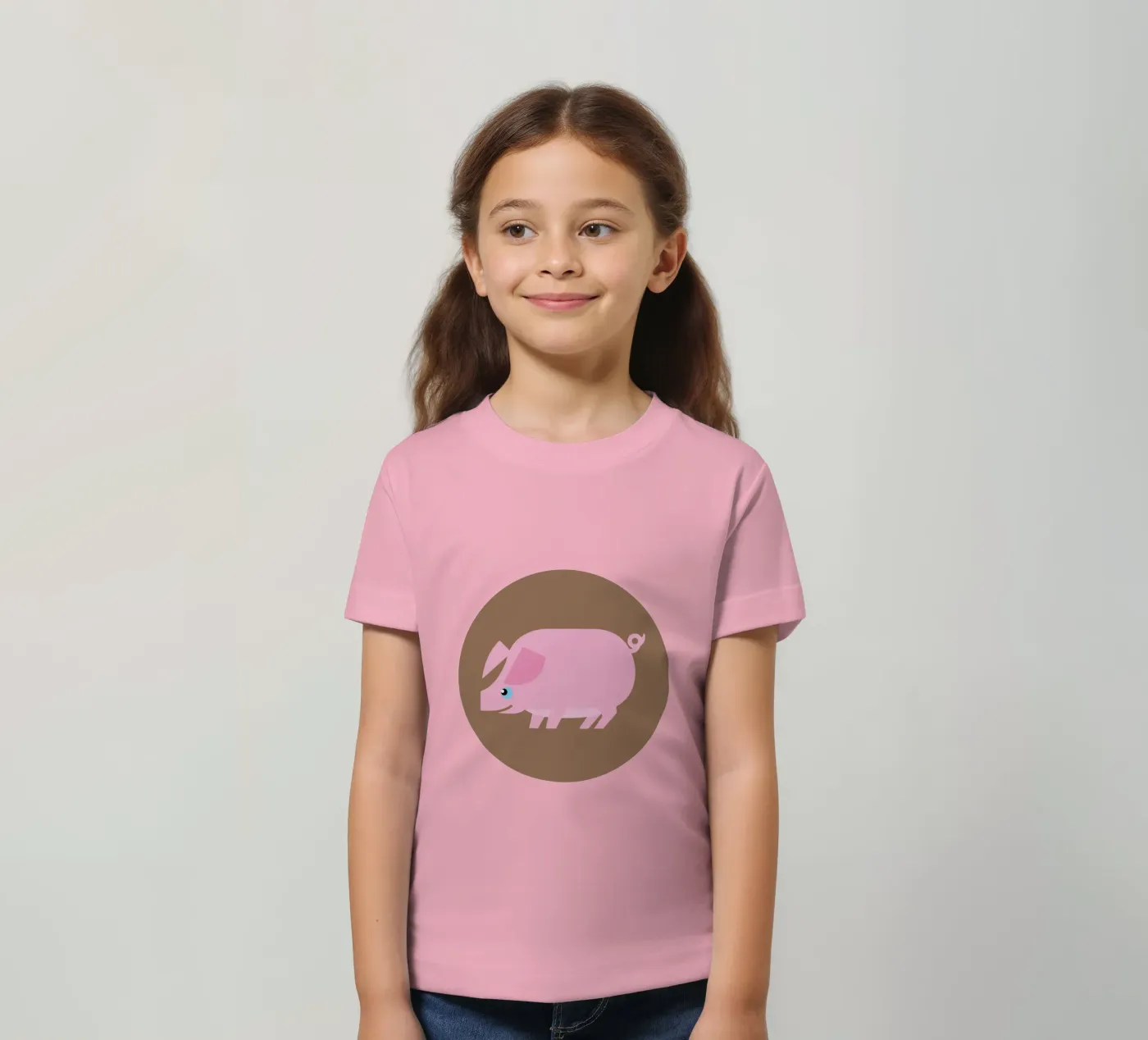 Maiale t-shirt bambini da Looks n Brains