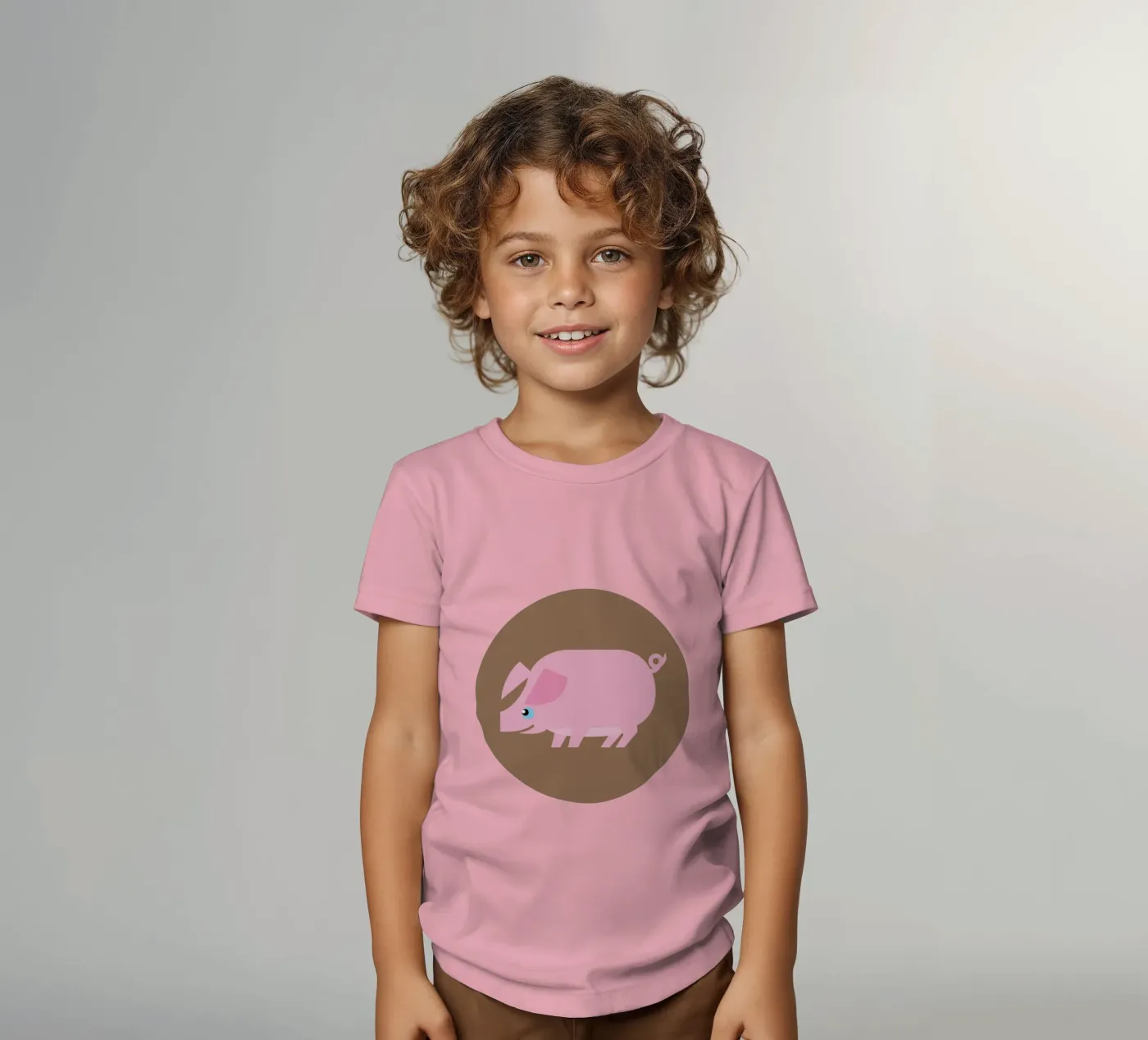 Maiale t-shirt bambini da Looks n Brains