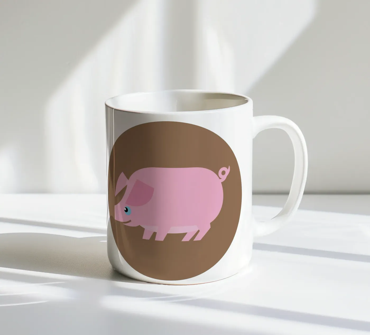 Pig ceramic mug by Looks n Brains