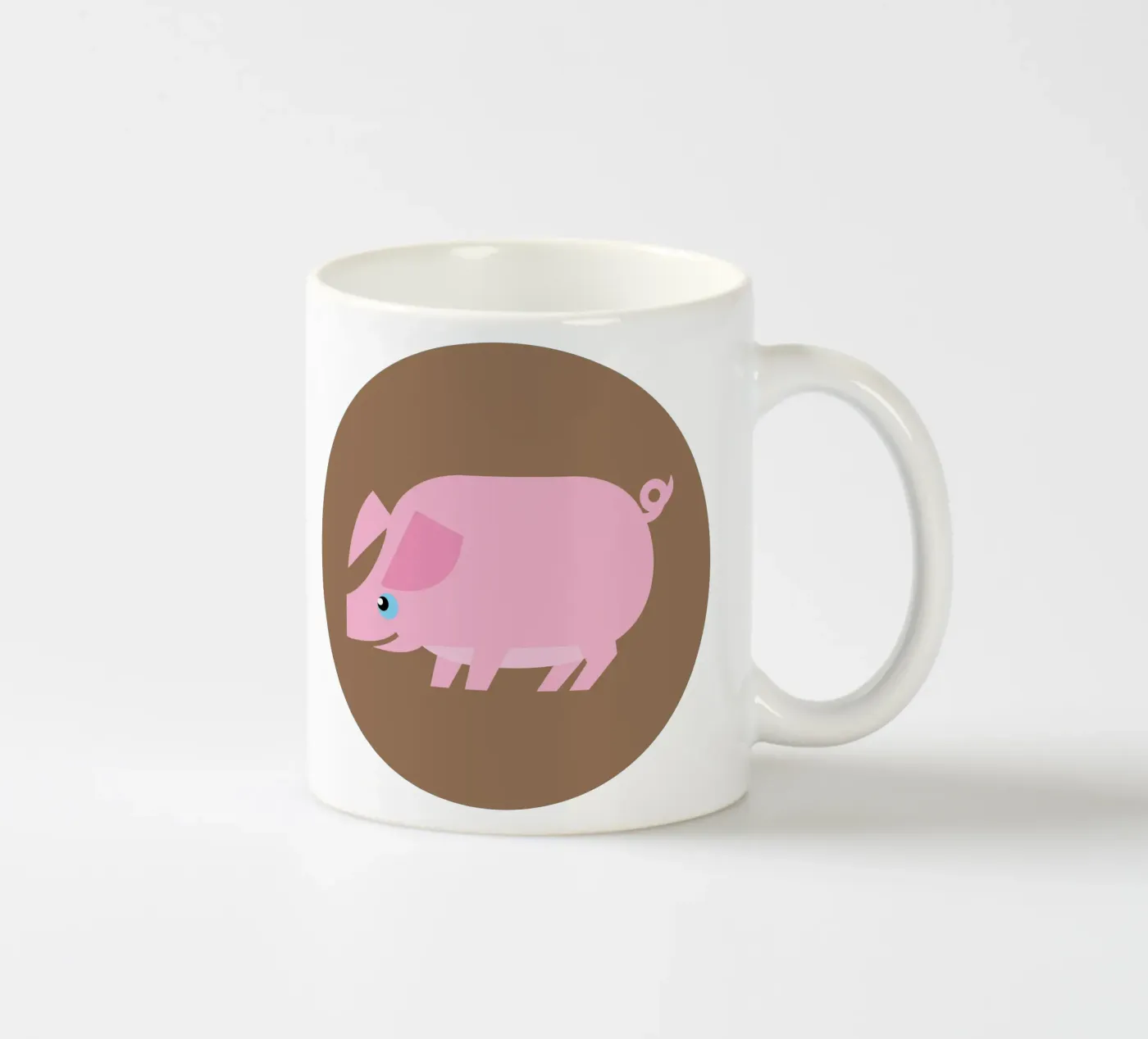 Pig ceramic mug by Looks n Brains