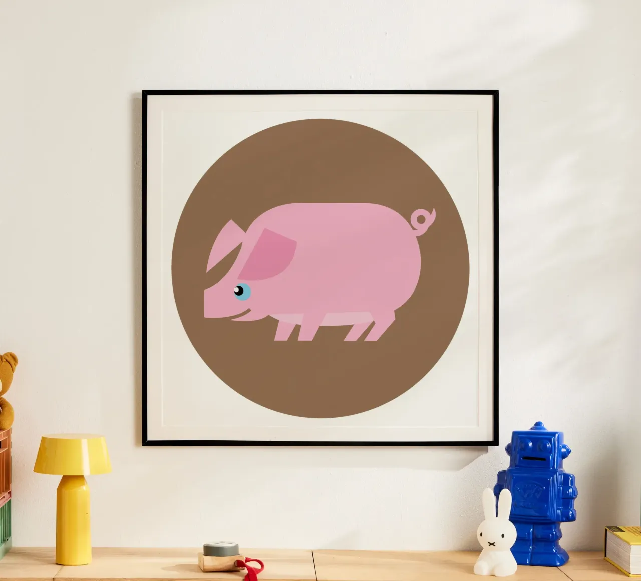 Pig poster by Looks n Brains