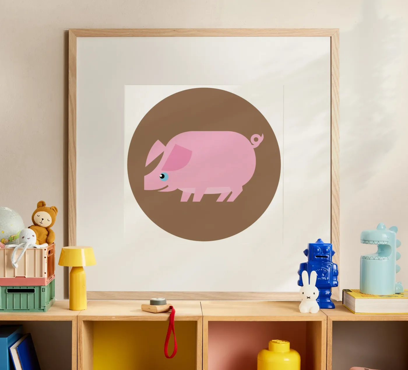Pig Poster von Looks n Brains