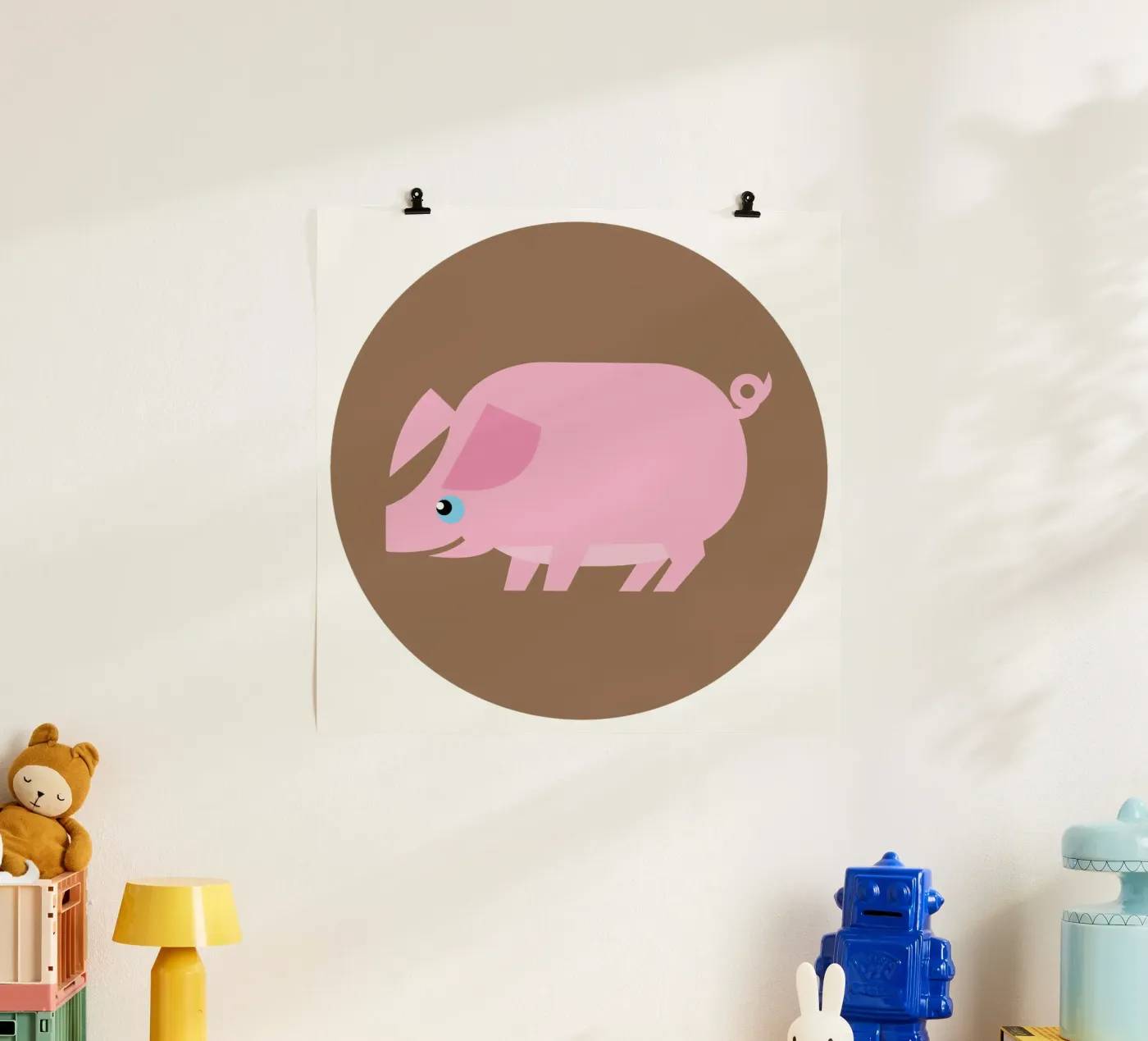 Pig Poster von Looks n Brains