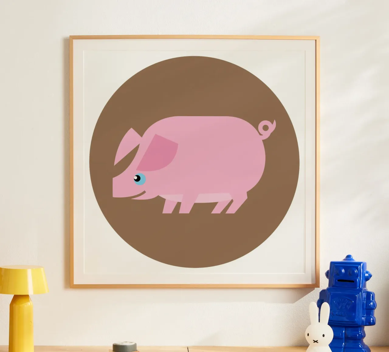 Pig poster by Looks n Brains